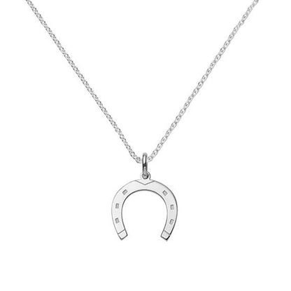 Lucky Sterling Silver Horseshoe Pendant