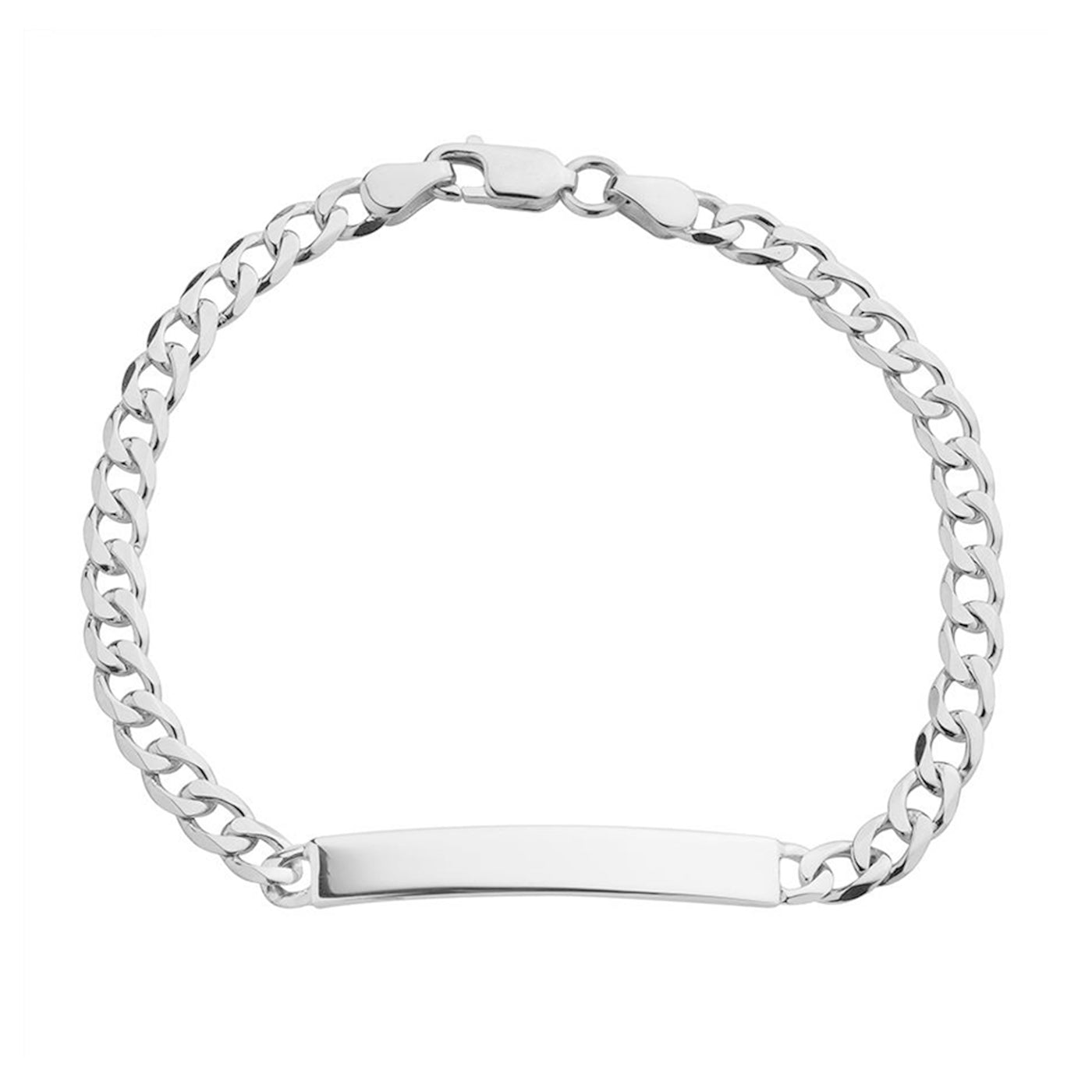 Sterling silver mans identity bracelet 7.5"