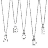 Child's Little Silver Initial Necklace
