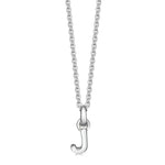 Sterling Silver Mini Letter Initial Necklace - hersey-and-son
