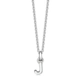 Sterling Silver Mini Letter Initial Necklace - hersey-and-son