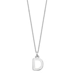 Sterling Silver Chunky Initial Necklace - hersey-and-son