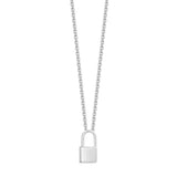 Sterling Silver Mini Padlock Necklace