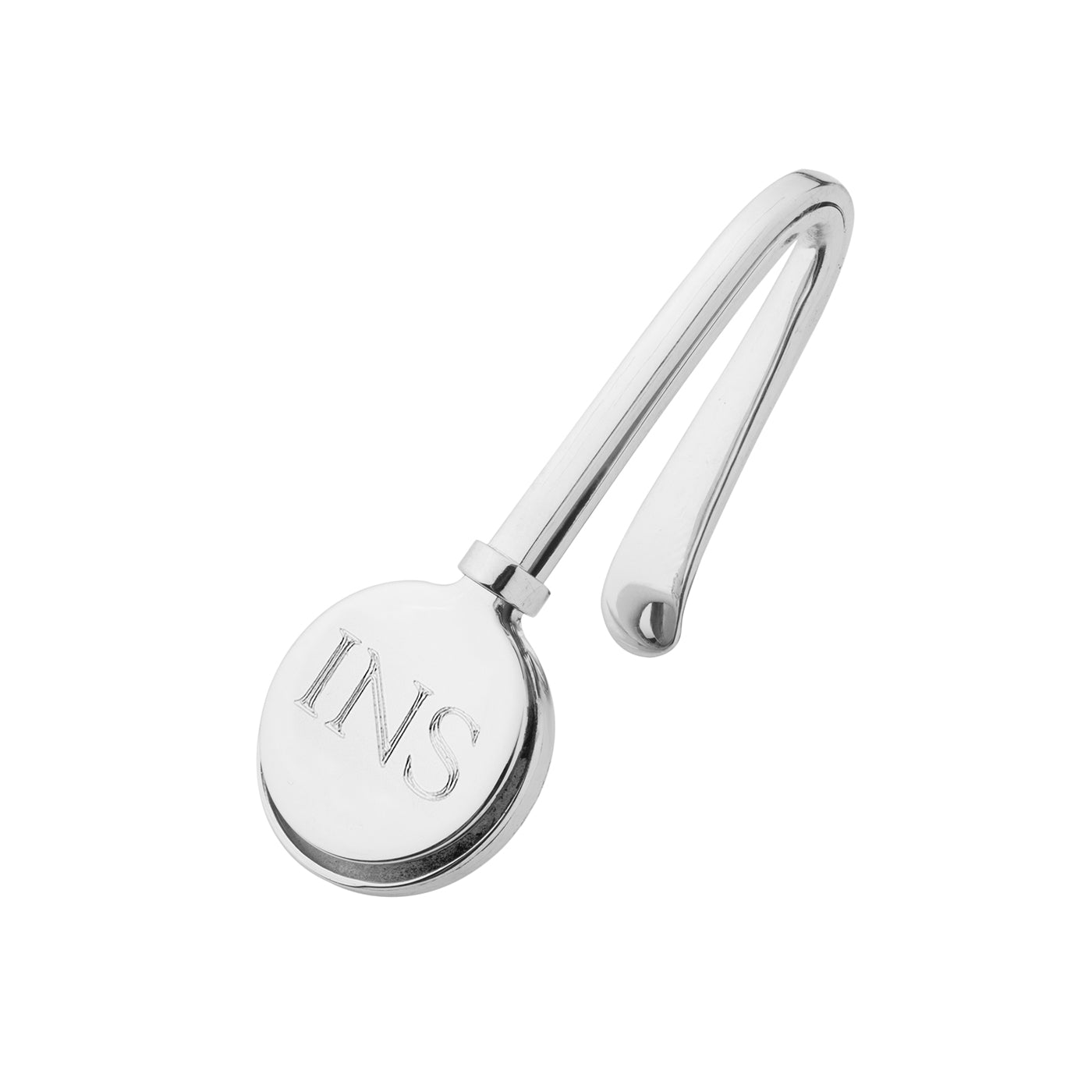 sterling silver napkin hook, engraved