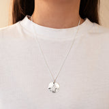 Sterling Silver Molten St Christopher Necklace