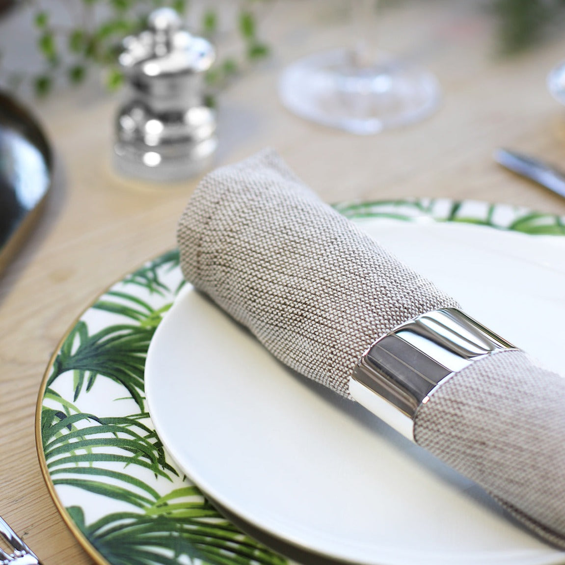 Heavy Oval Silver Napkin Ring