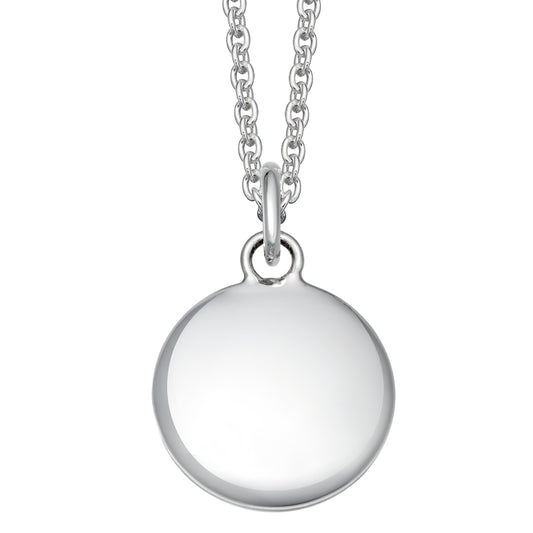 Mens Silver Pebble Pendant