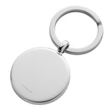 Sterling Silver Keyring - Round Pebble