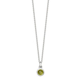 Sterling Silver Birthstone Necklace - hersey-and-son
