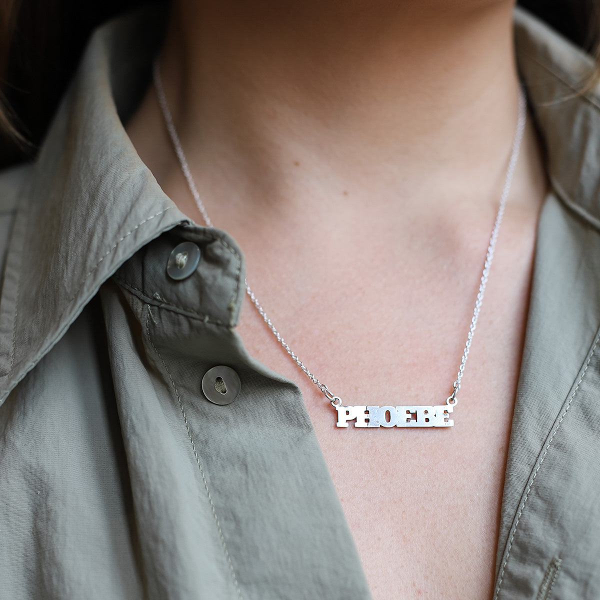 Personalised Sterling Silver Name Necklace