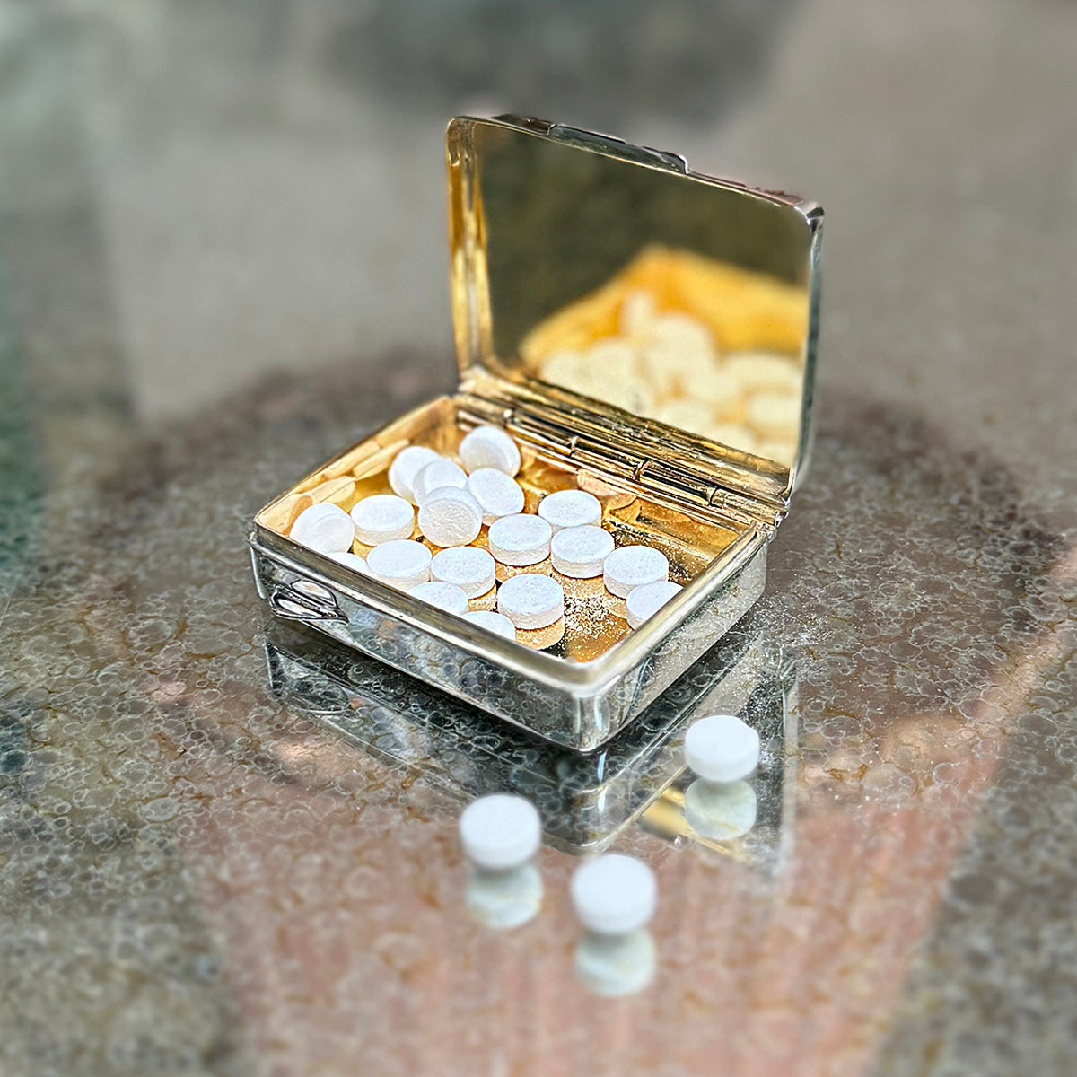 Sterling Silver Pill Box | Engravable - Hallmarked | Hersey & Son ...