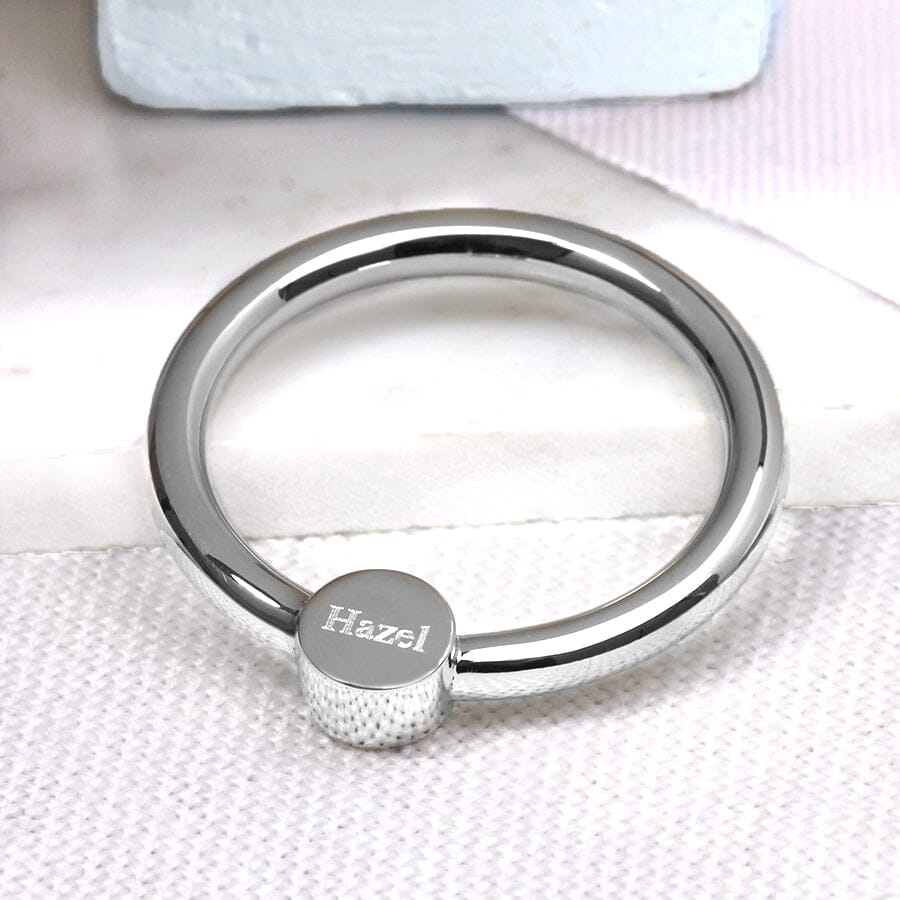 Silver  Baby Rattle & Teething Ring