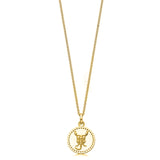 18ct Gold plated Silver Zodiac Necklace - hersey-and-son