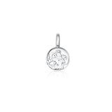 Mini Sterling Silver St Christopher Coin Pendant