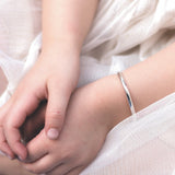 Silver Babies Push On Bangle