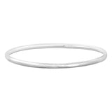 Silver Bangle No.1 - Beaten 3mm