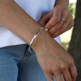 Silver Bangle No.2 - Classic Chunky 6mm