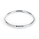 Silver Bangle No.2 - Classic Hammered 6mm