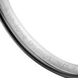 Silver Bangle No.2 - Classic Hammered 6mm