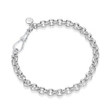 Silver Round Belcher Chain Bracelet - Albert Clasp