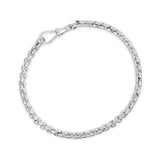 Silver Box Belcher Chain Bracelet - Albert Clasp