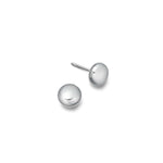 Silver cushion shaped earrings
