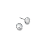 Silver cushion shaped earrings
