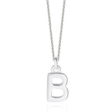 Sterling Silver Chunky Initial Necklace