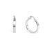 Sterling silver flat hoop earrings 18mm