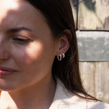 Classic Hinged Sterling Silver Hoop Earrings