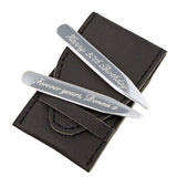 Engravable Silver Collar Stiffeners