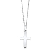 Silver Cross Necklace No.1 - 25mm