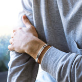 Mens Chunky Sterling Silver Cuff No.8 - 8mm Comfort Fit