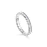 Deluxe Hammered Argentium Silver Ring - 3mm