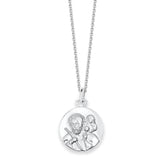 Deluxe Sterling Silver St Christopher Necklace