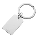Sterling Silver Keyring - Dog Tag