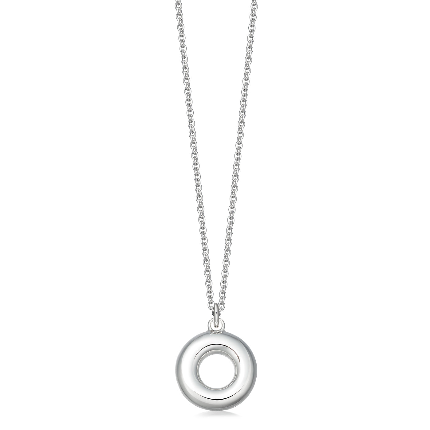 Sterling silver eternity pendant
