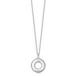 Sterling silver eternity pendant