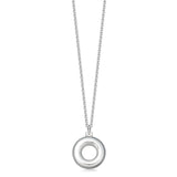 Sterling silver eternity pendant