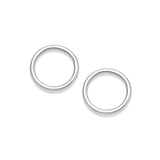 Sterling Silver Halo Hoop Earrings