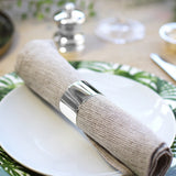 Heavy Round Silver Napkin Ring