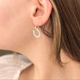 Sterling Silver Lucky Horseshoe Earrings