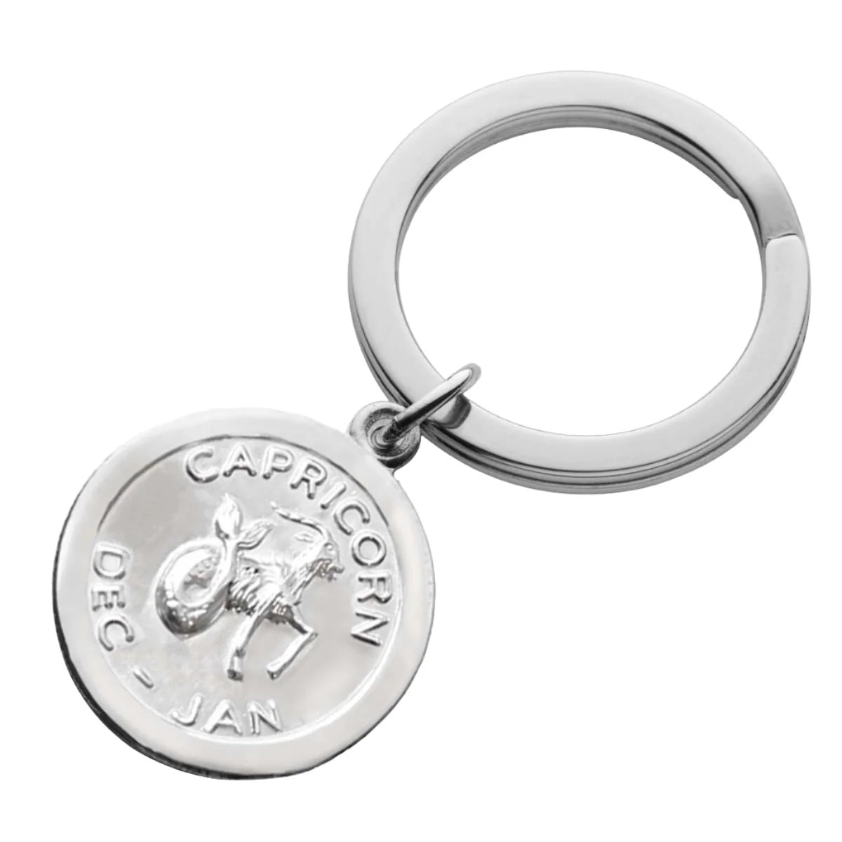 Sterling Silver Zodiac Keyring - hersey-and-son