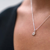 Mini Silver Hashtag Necklace