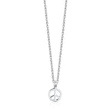 Mini Sterling Silver Peace Necklace