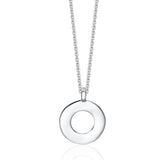 Sterling Silver Molten Eternity Necklace