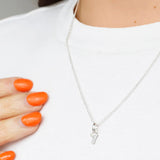 Silver Number Necklace