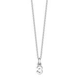 Silver Number Necklace