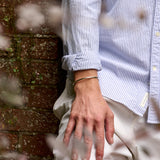 Men's Sterling Silver Open Bangle No.6 - 4mm Round