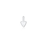 Sterling Silver Tiny Organic Heart Pendant